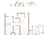 青特中欧国际城滨江悦_3室2厅1卫 建面89平米