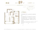 大华公园城市_3室2厅1卫 建面89平米