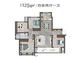 中疆学府状元台_4室1厅1卫 建面125平米