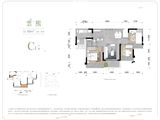 城投置地翡玥蘭庭_3室2厅1卫 建面89平米