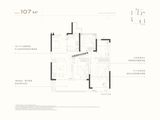 伟星玖峯汇_3室2厅1卫 建面107平米