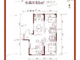 万盛珑玺_2室2厅1卫 建面84平米