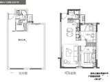 中冶锦绣公馆_2室2厅1卫 建面80平米