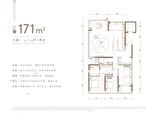 武汉长江天地_3室2厅2卫 建面171平米