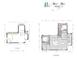 景瑞金科天宸誉璟_2室2厅2卫 建面81平米