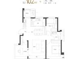 天保意境元启_3室2厅1卫 建面102平米