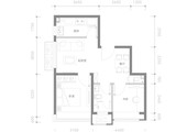 北投晟景汀澜_2室2厅1卫 建面64平米